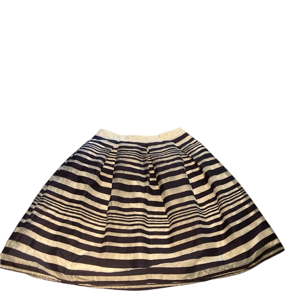 Modcloth White and Blue Bubble Mini Skirt
